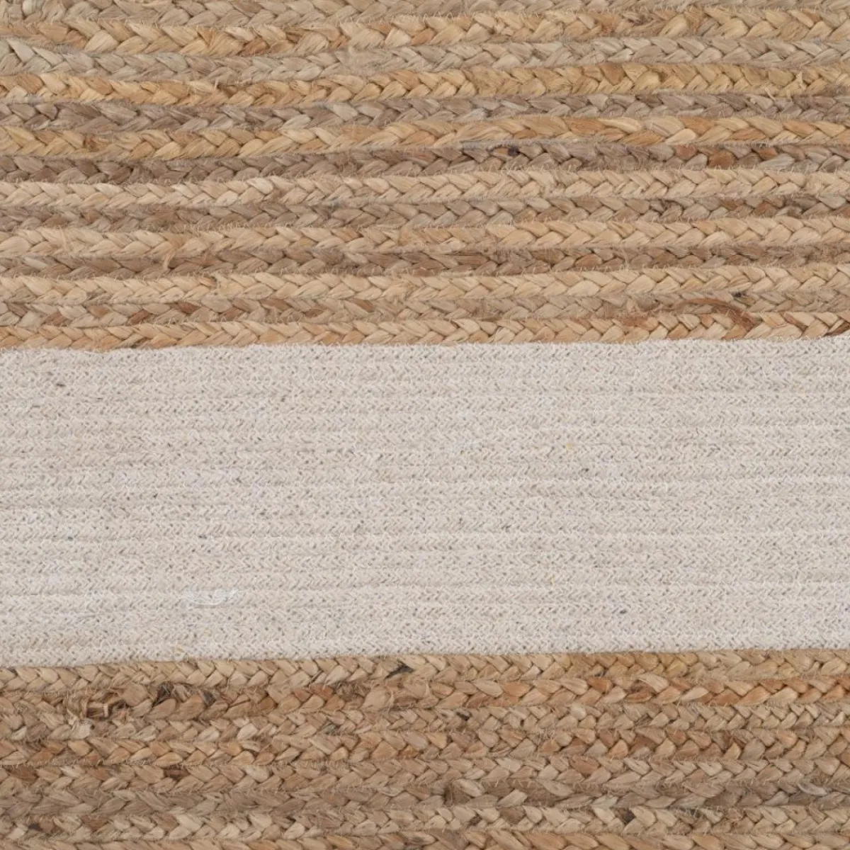 Sale MyMobel Alfombra natural-blanco yute decoración 290 x 200 cm