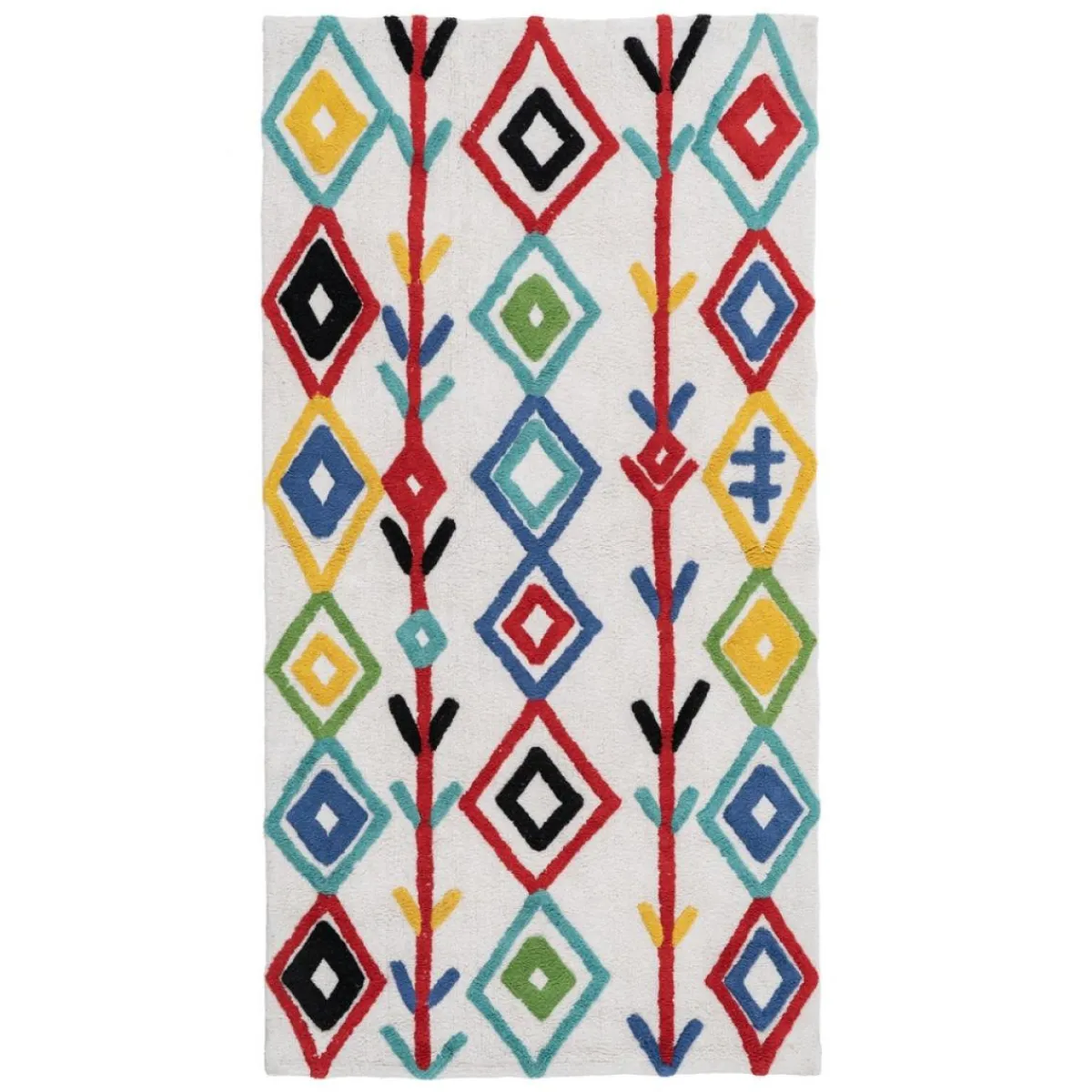 Online MyMobel Alfombra étnico algodón infantil 175 x 90 cm