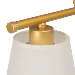 Hot MyMobel Aplique pared oro metal-tejido moderno 82 x 20 x 25 cm