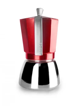 Hot MyMobel CAFETERA ITALIANA IBILI 627912 ELBA RED 12 TAZAS INDUCCION