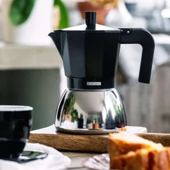 Best MyMobel CAFETERA ITALIANA MONIX M863003 INDUCTION INOX 3 TAZAS BLACK
