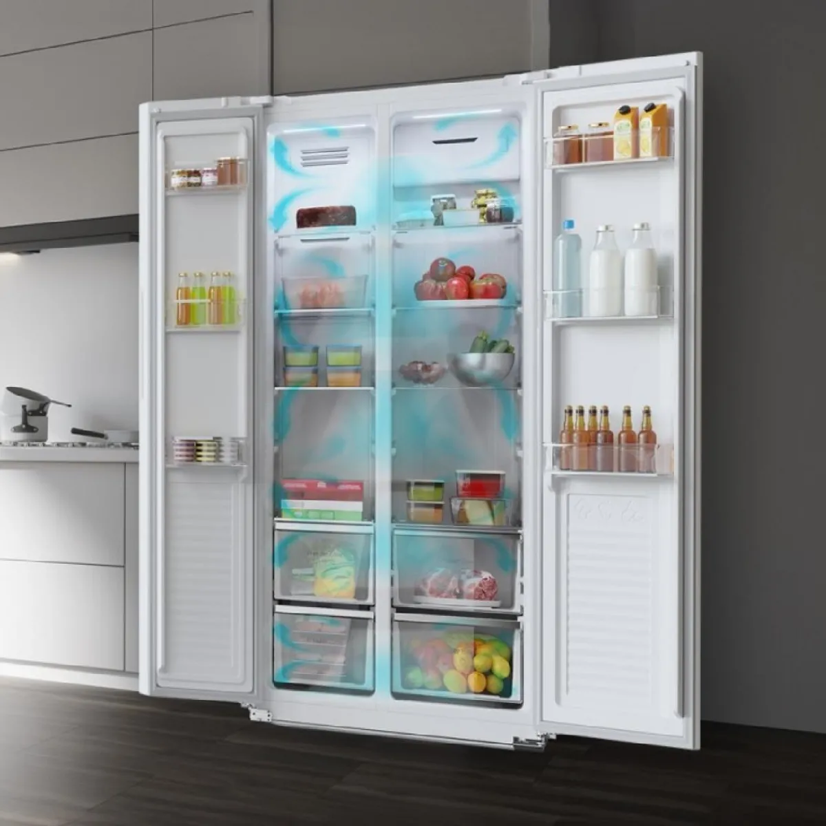 Best MyMobel Cecotec Frigoríficos americanos Bolero CoolMarket SBS 430 White E