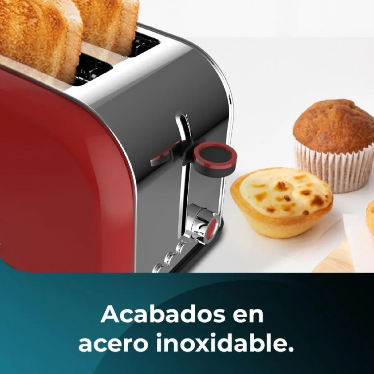 Online MyMobel Cecotec Tostadores verticales Tostador vertical Toastin time 850 Red