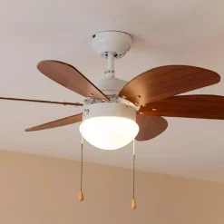 Clearance MyMobel Cecotec Ventiladores de techo con luz EnergySilence Aero 365 White&Wood