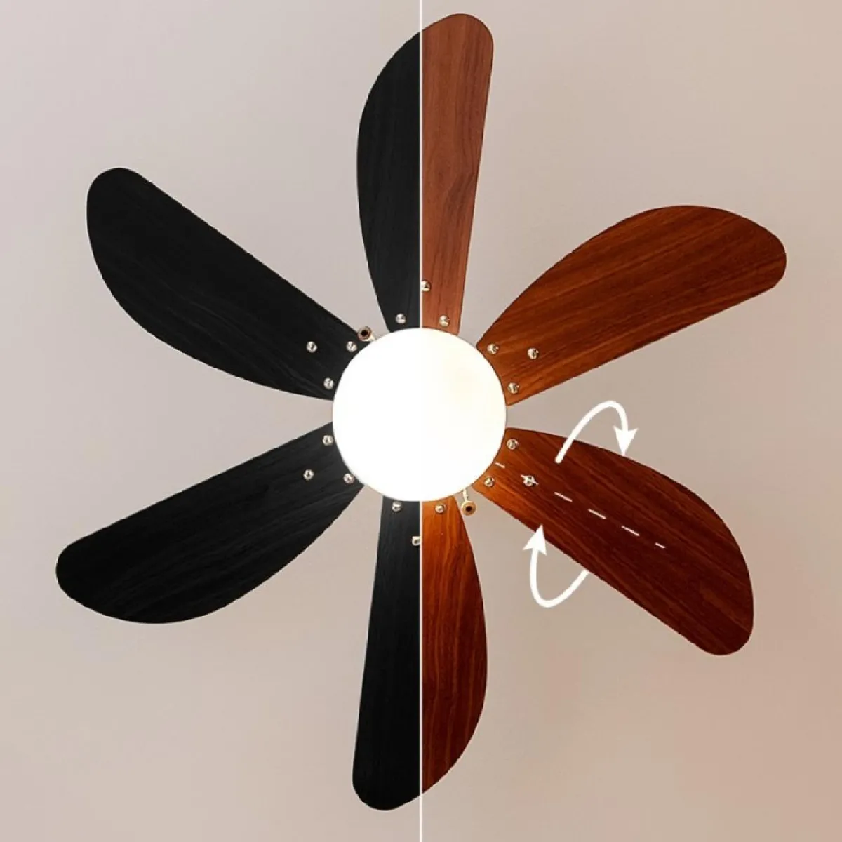 Clearance MyMobel Cecotec Ventiladores de techo con luz EnergySilence Aero 365 White&Wood