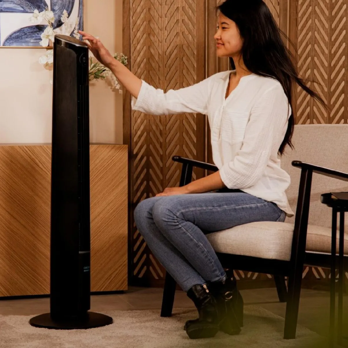 New MyMobel Cecotec Ventiladores de torre EnergySilence 9250 Skyline Smart Tilt