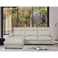 Outlet MyMobel Chaiselongue modelo ADANA Izquierda vista de frente Piel beige