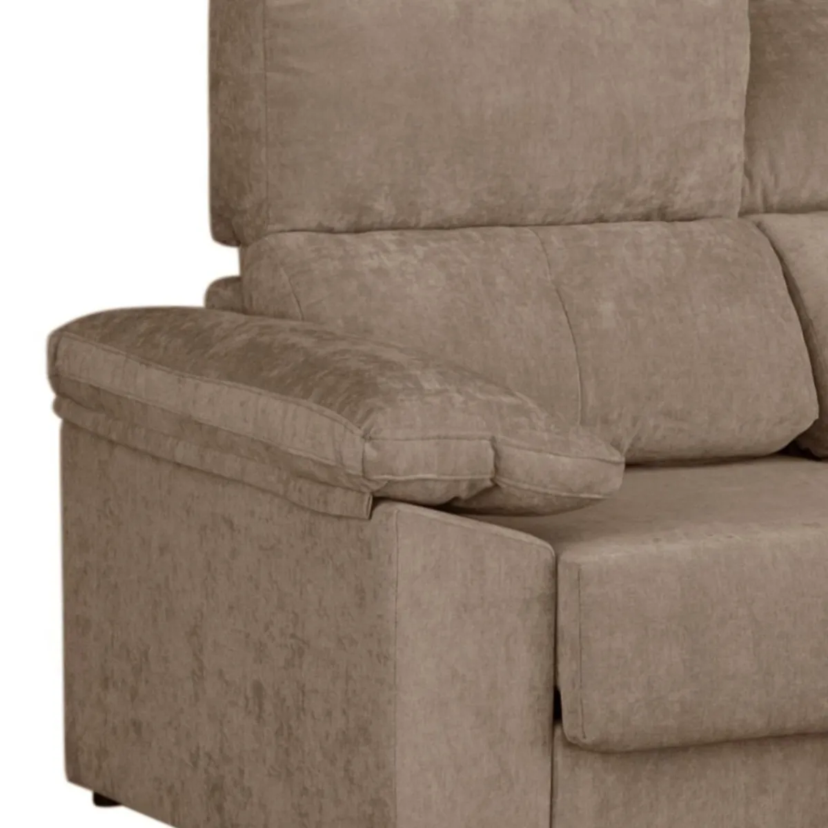 Discount MyMobel Chaiselongue modelo SEGOVIA tela beige oscuro