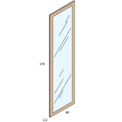 Fashion MyMobel Espejo vertical KELEN 25