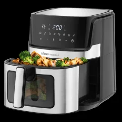 Fashion MyMobel FREIDORA SIN ACEITE UFESA 72805716 BLACKBIRD 6,5L INOX VENTANA Y LUZ