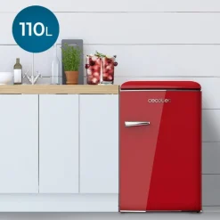 New MyMobel FRIGO 1P CECOTEC 02746 BOLERO COOLMARKET TT ORIGIN 90X55 E 110L RETRO ROJO