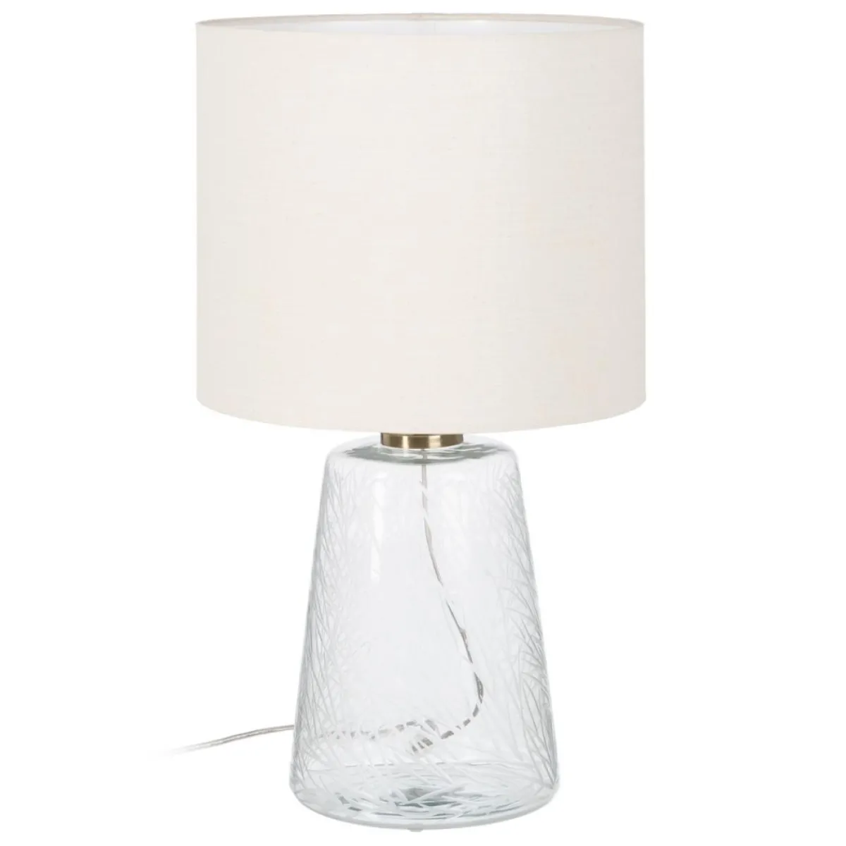 Sale MyMobel Lámpara mesa cristal-metal iluminación 35 x 35 x 63 cm