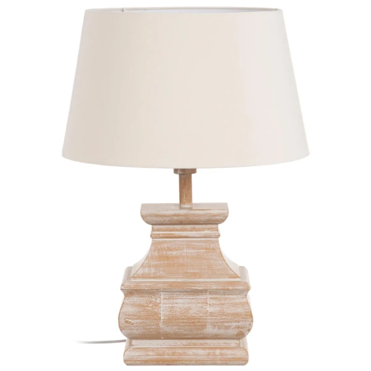 Outlet MyMobel Lámpara mesa natural dm-tejido 45 x 45 x 64,50 cm