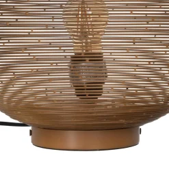New MyMobel Lámpara mesa oro metal iluminación 28 x 28 x 57 cm