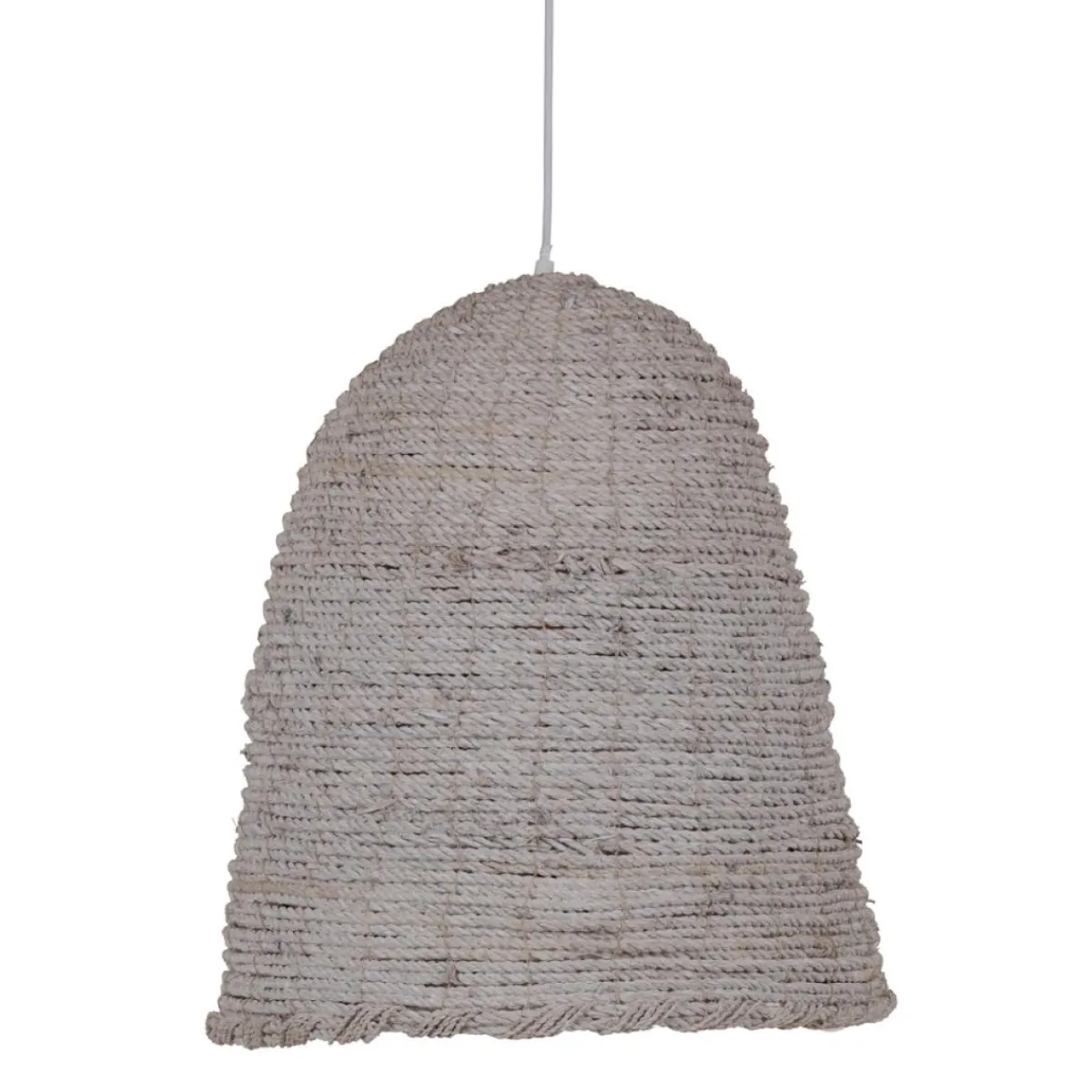 New MyMobel Lámpara techo blanco 100% fibra natural 43 x 43 x 52 cm