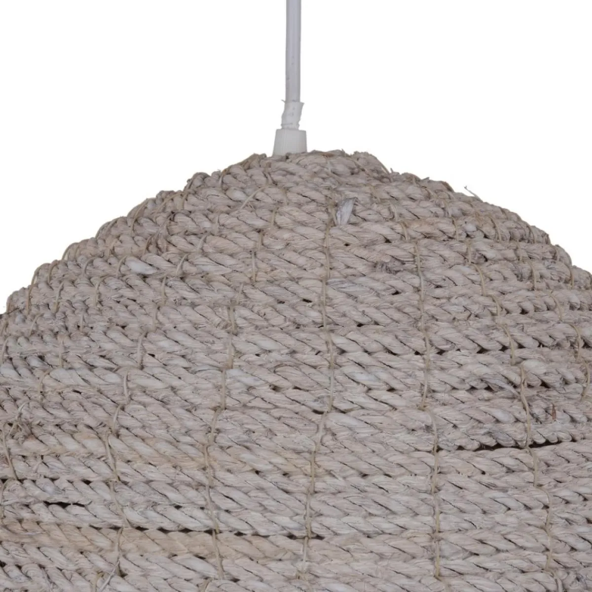New MyMobel Lámpara techo blanco 100% fibra natural 43 x 43 x 52 cm