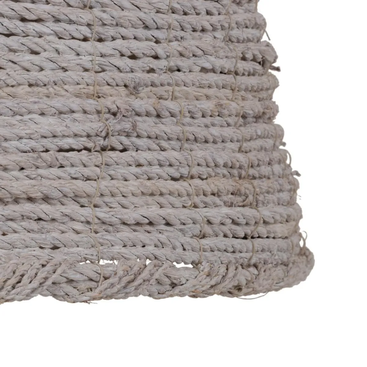 New MyMobel Lámpara techo blanco 100% fibra natural 43 x 43 x 52 cm