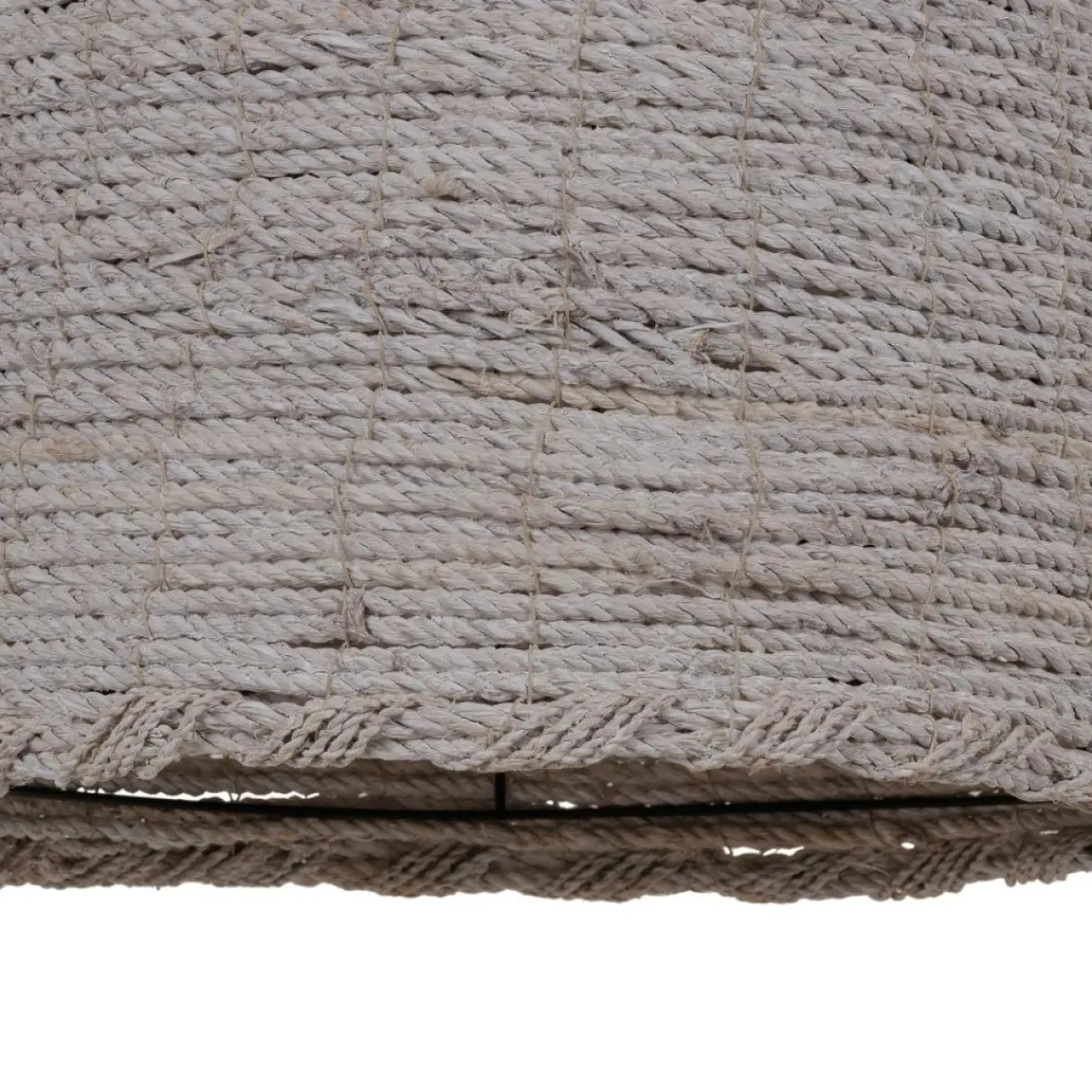 New MyMobel Lámpara techo blanco 100% fibra natural 43 x 43 x 52 cm