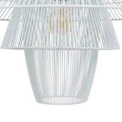 Sale MyMobel Lámpara techo blanco metal iluminación 59 x 59 cm