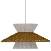 New MyMobel Lámpara techo blanco-natural ratán-metal 40,50 x 40,50 x 20