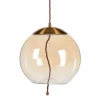 Outlet MyMobel Lámpara techo champán metal-cristal 30 x 30 x 30 cm