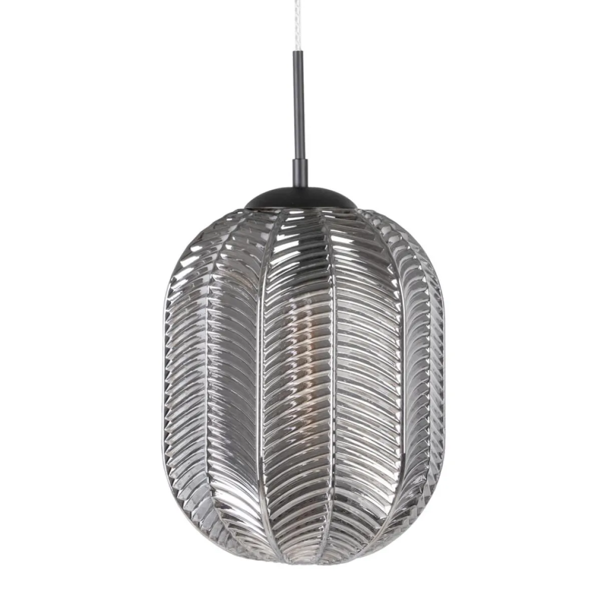 Outlet MyMobel Lámpara techo gris cristal iluminación 26 x 26 x 120 cm