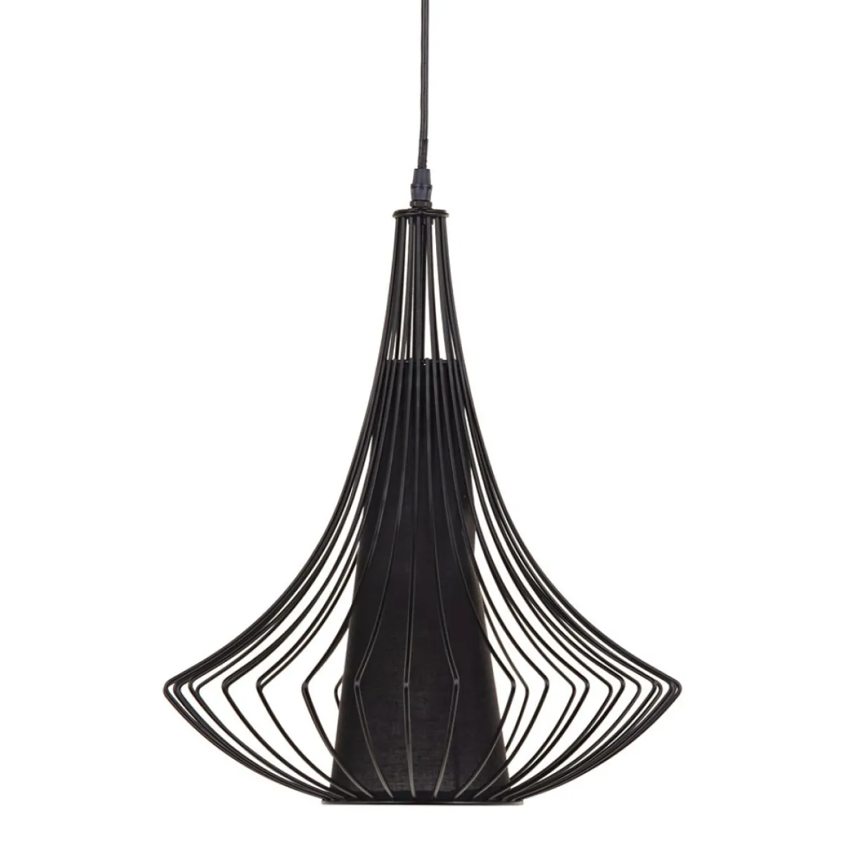 Sale MyMobel Lámpara techo negro hierro iluminación 30 x 30 x 45 cm