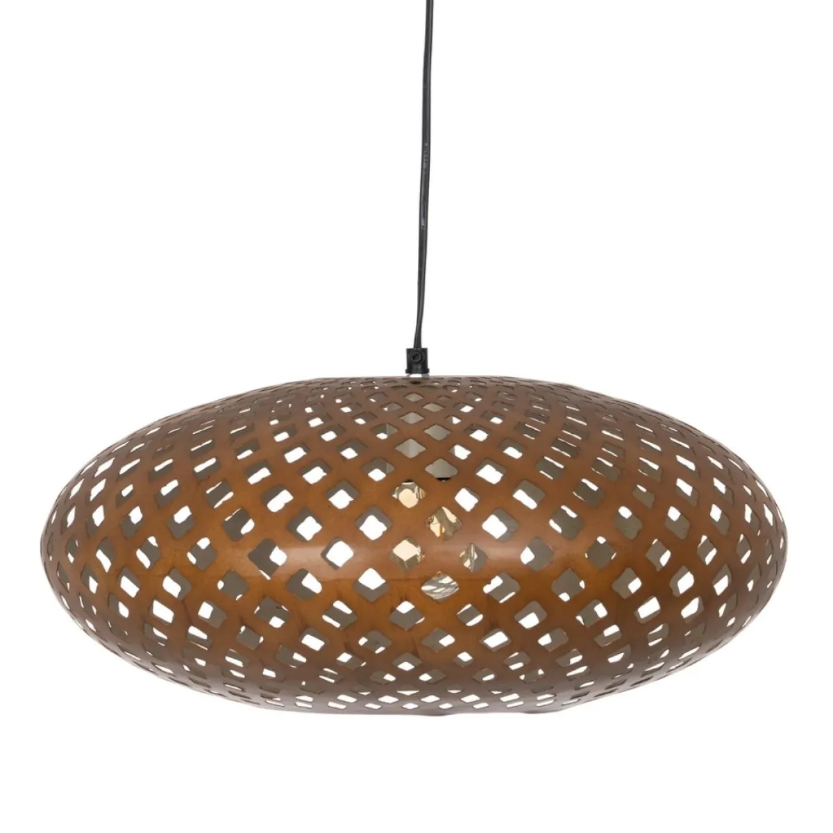 Online MyMobel Lámpara techo oro metal iluminación 44 x 44 x 20 cm