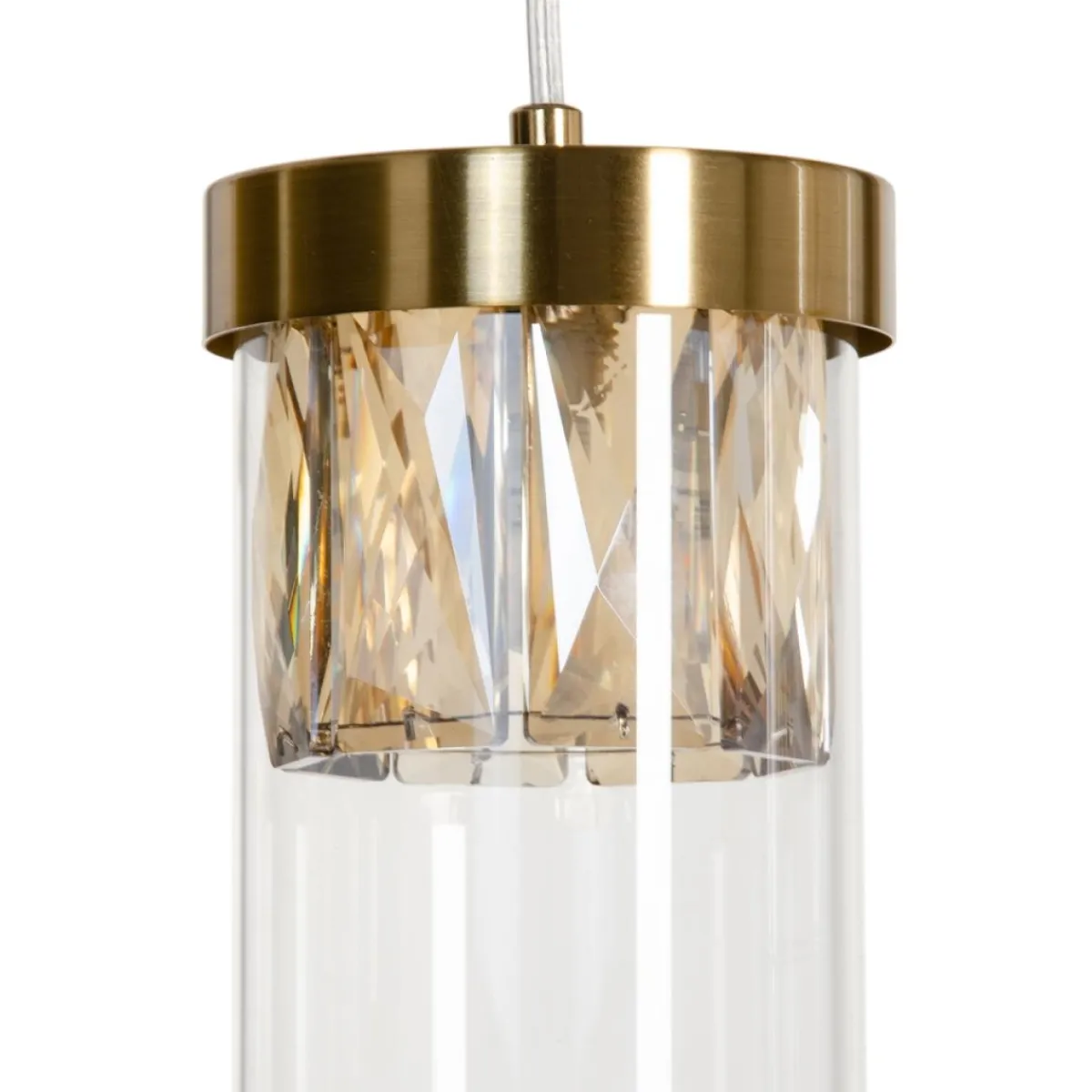 Sale MyMobel Lámpara techo oro metal-cristal 91 x 11 x 45 cm