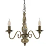 Sale MyMobel Lámpara techo oro viejo metal decoración 38 x 38 x 80,50 cm