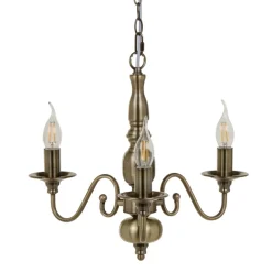 Sale MyMobel Lámpara techo oro viejo metal decoración 38 x 38 x 80,50 cm