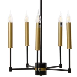 Clearance MyMobel Lámpara techo oro-negro metal 40,50 x 43 x 33 cm
