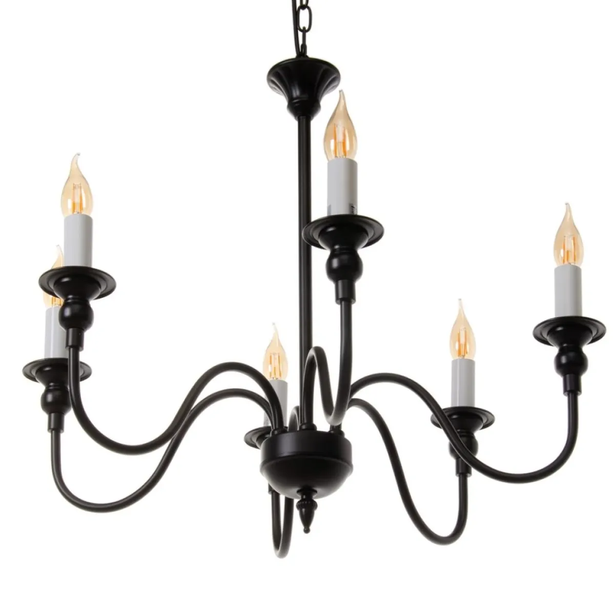Outlet MyMobel Lámpara techo oro-negro metal 65 x 65 x 49,50 cm