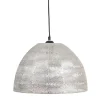 Discount MyMobel Lámpara techo plata metal iluminación 37 x 37 x 29 cm