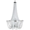 Discount MyMobel Lámpara techo plata metal iluminación 80 x 80 x 120 cm
