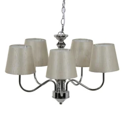 Online MyMobel Lámpara techo plata metal decoración 51 x 51 x 85 cm