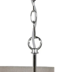 Outlet MyMobel Lámpara techo plata metal decoración 58 x 58 x 73 cm