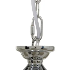 Online MyMobel Lámpara techo plata metal decoración 51 x 51 x 85 cm
