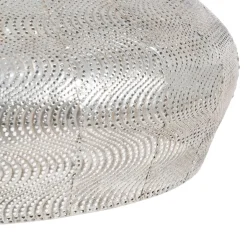 Outlet MyMobel Lámpara techo plata metal iluminación 42 x 42 x 27,50 cm