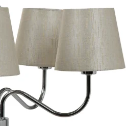 Online MyMobel Lámpara techo plata metal decoración 51 x 51 x 85 cm