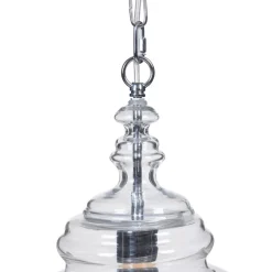 Best MyMobel Lámpara techo plata metal-cristal 28 x 28 x 36 cm 310604811