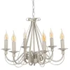 Fashion MyMobel Lámpara techo taupe metal vintage 63 x 63 x 102 cm