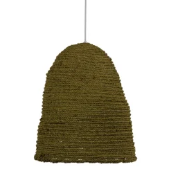 Hot MyMobel Lámpara techo verde 100% fibra vegetal 43 x 43 x 52 cm