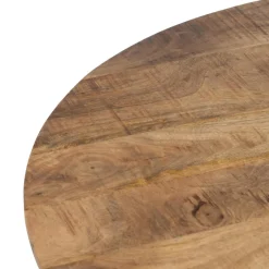Hot MyMobel Mesa comedor natural-negro madera-hierro 90 x 90 x 77 cm