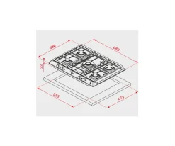 Clearance MyMobel PLACA GAS TEKA EX70.1 5G AI AL DR NAT 5F C-WOK 70CM INOX 40212240