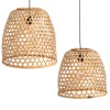 Online MyMobel S-2 lámpara techo natural bambú 42 x 42 x 42 cm