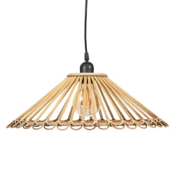 Best MyMobel S-2 lámpara techo natural bambú 57 x 57 x 20,50 cm