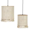 Hot MyMobel S-2 lámpara techo natural fibra natural 33 x 33 x 33 cm