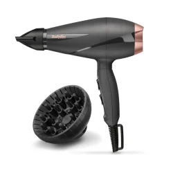 Clearance MyMobel SECADOR BABYLISS 6709DE MOTOR AC GRIS-ROSA ION. C-DIF
