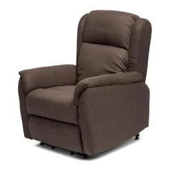 Discount MyMobel Sillón relax eléctrico DOM Tela chocolate